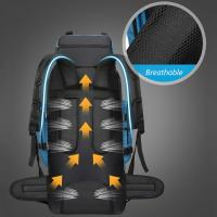 Senderismo al aire libre bolsa de montañismo para los hombres, 90L de gran capacidad, ligera, bolsa de lona, las mujeres bolsa de senderismo, impermeable, resistente al desgaste, antirrobo, deportes al aire libre, multicolor opcional - details 1