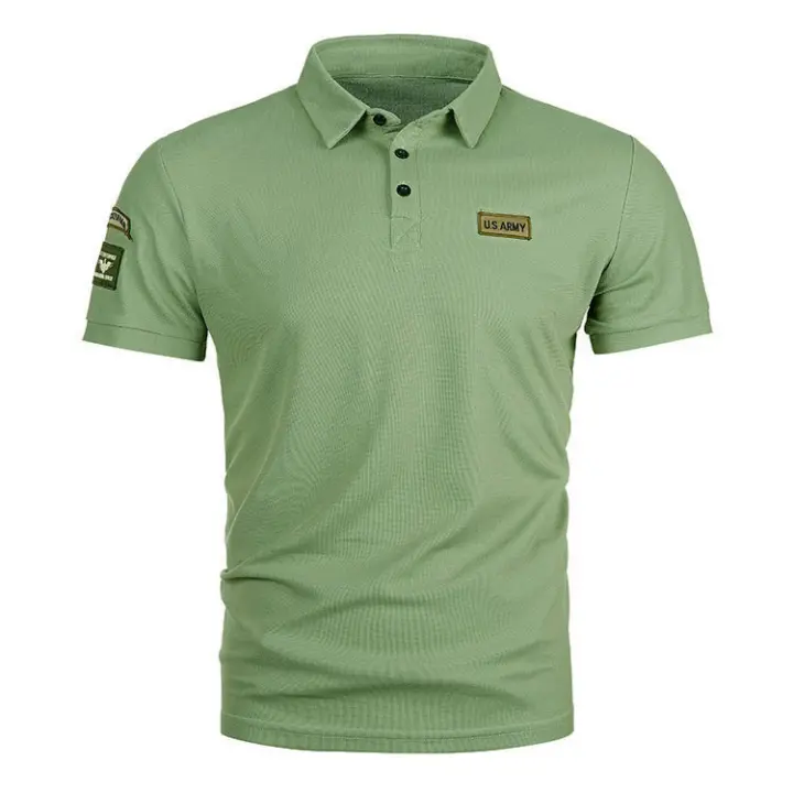 NOVEDAD DE VERANO 2025, Polo para hombre, camiseta de manga corta con cuello informal empalmado con icono de talla europea - 1
