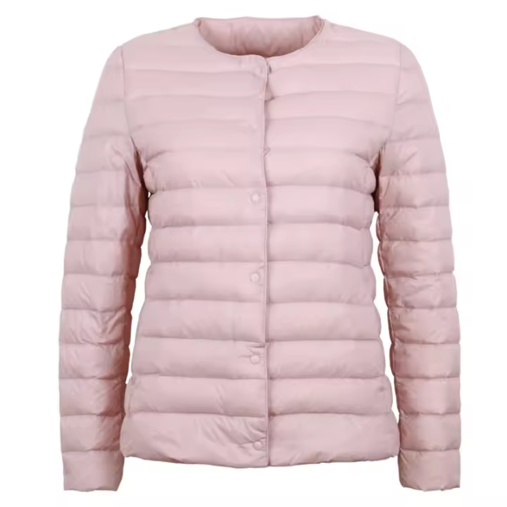 Abrigo ultra ligero pluma pato con tejido mate cálido abrigo a prueba de viento parka para mujer exterior de nailon - 1
