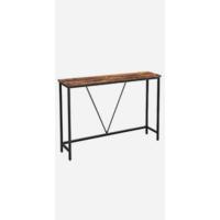 Mesa de Bar Rectangular Estrecha Mesa de Cocina de Metal Robusto con Marco 100 x 40 x 90 cm - details 9