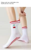 Calcetines de yoga para mujer, calcetines antideslizantes gruesos, calcetines de Pilates para interiores para principiantes - details 2