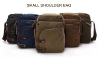Bolso pequeño de lona informal para hombre, bandolera corta de viaje con bolsillo para teléfono, para senderismo - details 0