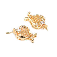 Colgante de Abalorio de Cuentas de Medio Agujero de Oro 18K Material de Metal de China - details 3