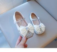 Zapatos de vestir para niñas, zapatos planos Mary Jane con lazo de diamantes de imitación, zapatos planos de princesa elegantes y dulces para la escuela, primavera y otoño, 2025 - details 4