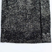 TRAFZA-vestido de noche de fiesta sin mangas para mujer, vestido Midi asimétrico con lentejuelas decorativas, espalda descubierta y cremallera lateral, verano, 2024 - details 7
