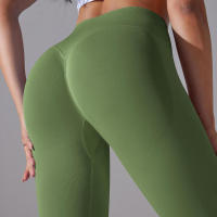 Leggings de yoga para mujer, pantalones deportivos sin costuras, cintura alta, levantamiento de cadera, entrenamiento, correr - details 28