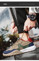 Zapatos de papá ligeros y versátiles de ocio de moda para hombres de talla grande al aire libre con cómoda superficie de cuero para deportes y correr - details 15