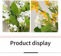 Nuevo paquete de flores de Lila artificiales decorativas DIY 39 Cm flor Artificial de seda flor falsa de plástico accesorios de fotografía - details 4