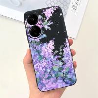 Funda trasera para Xiaomi Poco C65, cubierta suave de silicona líquida mate con estampado de dibujos animados de flores, protección a prueba de golpes - details 36