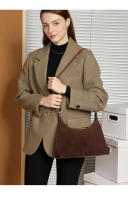 Bolso de cuero de vaca de gamuza, bolso tote de alta calidad, gran capacidad, bolso de hombro de cuero genuino para viajeros - details 14