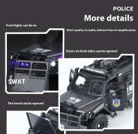 Spinosaurus Aventura en Suelo Sobreventosa Modelo de Coche de Policía SWAT de Aleación de Metal - details 11