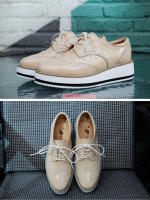 Zapatos informales de cuero genuino para mujer, zapatillas con cierre de cordones, zapatos planos Derby, Retro Brock, Oxfords - details 18