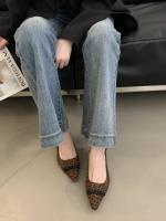 Impresionante Belleza Francés Sandalias de Tacón Alto con Estampado de Leopardo Zapatos de Mujer - details 6