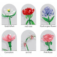 Children's puzzle small particle assembly block toy simulation bouquet gift sunflower rose eternal simulation flower - details 16