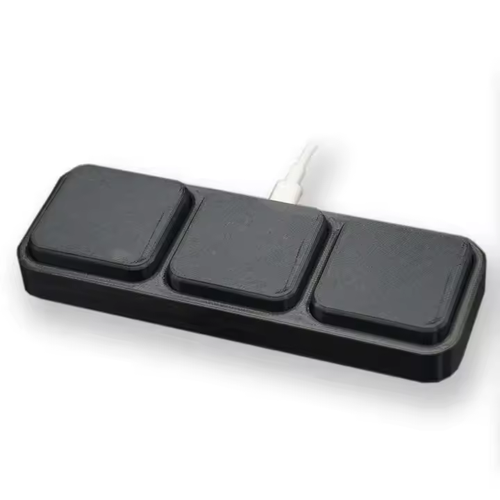 3 teclas de programación de teclas Ro teclado personalizado copiar pegar botón grande para teclado de juegos Ropad - 1