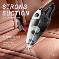 Potente aspiradora de mano inalámbrica - Mini aspiradora de limpieza portátil con carga USB para automóvil, hogar, oficina - Variedad de accesorios - details 11