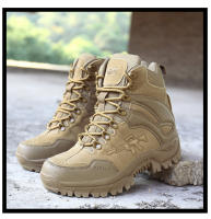 Botas de combate militares tácticas de alta calidad para hombre, zapatos de trabajo de cuero genuino del Ejército de EE. UU., caza, senderismo, Camping y montañismo - details 16