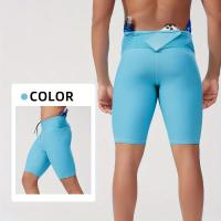 Pantalones cortos de yoga para mujer, levantamiento de cadera, correr, ejercicio físico, pantalones de tres cuartos - details 5