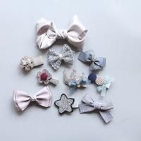 10 Uds. Accesorios lazos de corona pinzas para el pelo de bebé para niños - details 1