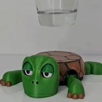 Tapete para taza con forma de tortuga con apertura automática de ojos, posavasos creativos y divertidos para tazas de té, mantel individual antideslizante con aislamiento para bebidas de animales - details 12