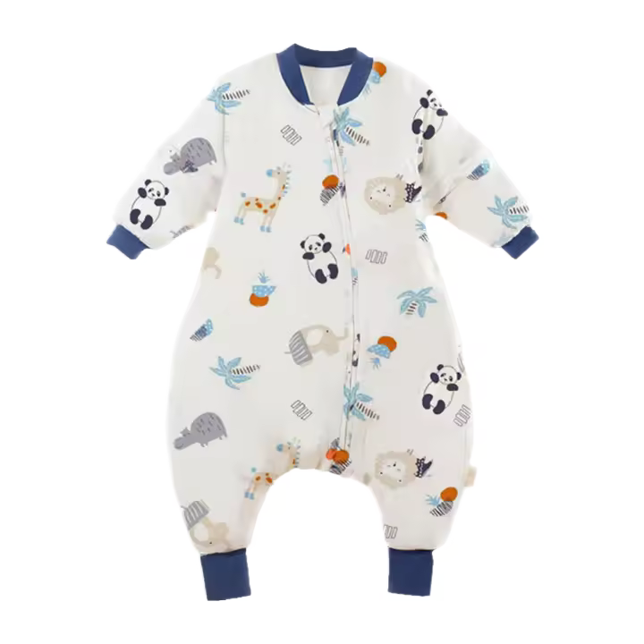 Bolsa De Dormir Para Bebé De Algodón Con Diseño De Dibujos Animados Adecuada Para Todas Las Estaciones Pijama Infantil De Cuatro Estaciones Monedero De Algodón Para Niños Y Niñas - 1