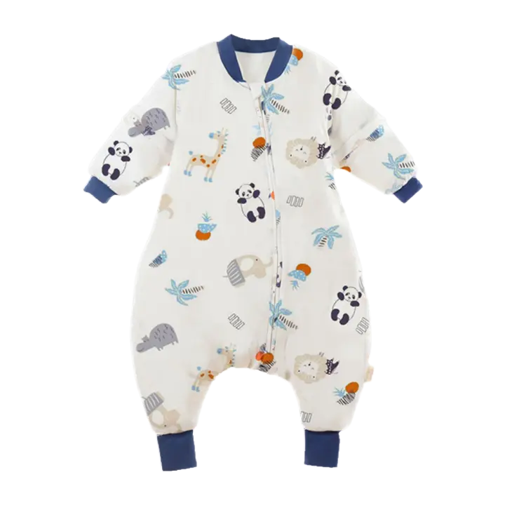 Bolsa De Dormir Para Bebé De Algodón Con Diseño De Dibujos Animados Adecuada Para Todas Las Estaciones Pijama Infantil De Cuatro Estaciones Monedero De Algodón Para Niños Y Niñas - 1
