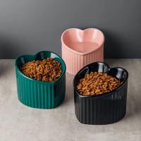 Cuenco de cerámica colorido hecho a mano para mascotas con diseño de boca inclinada, ideal para gatos y perros pequeños de alta calidad - details 1