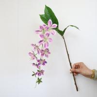 Simulación de 9 cabezas de jazmín colorido como jazmín Artificial Real, modelo de paisaje, flores colgantes, suministros de fiesta de cumpleaños - details 16
