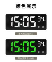Reloj despertador Digital con Control por voz, alarma Dual de temperatura, repetición, reloj de mesa de escritorio - details 10