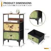 Cómoda, Cómoda para Dormitorio, Unidad de Almacenamiento, Armario con 12 cajones de Tela, Muebles de Dormitorio, cómoda para Cocina, Oficina, Pasillo, Estilo rústico - details 13