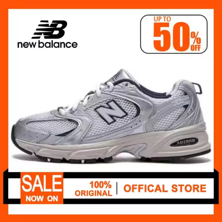 Leten 100% Original】 530 Beige Sier Zapatillas unisex Zapatillas para correr Zapatos de trabajo - 1