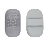 Almohadilla de limpieza de silicona mango con esquinas redondeadas placa de limpieza jabón de silicona caja de asfalto almohadilla de limpieza herramientas de maquillaje belleza limpieza - details 7