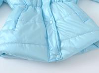 Manténgase abrigado y parece con estilo: chaqueta térmica con capucha para niña con acolchado alternativo de plumón para invierno - details 26