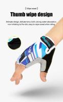 Deportes al aire libre Cycg -Finger hombres y mujeres antideslizantes transpirables antideslizantes guantes de bicicleta de dedo corto - details 4
