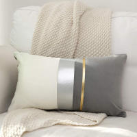 Funda de Cojín de Terciopelo ANUMEI de Lujo Pack de 2 45x45cm 30x50cm Decoración del Hogar Funda de Almohada Decorativa Sofá Diseño Gris Resistente a la Reducción Tipo de Cierre Cremallera - details 6