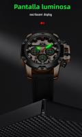 Reloj Luminoso Multifuncional Resistente al Agua 30m Correa Ajustable de Silicona - details 6