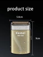 Kemei-afeitadora profesional de barbero para hombre, máquina de afeitar eléctrica sin cable para cabeza calva, afeitadora suave, recortadora de barba - details 8