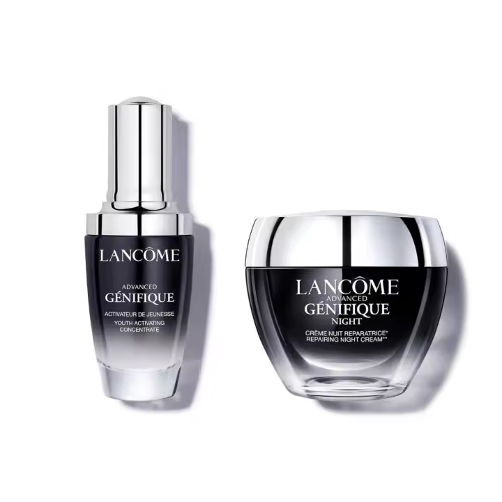 Lancôme Overnight Strengthen & Repair Skincare Duo - Sérum antienvejecimiento y crema de noche Advanced Génifique - 1