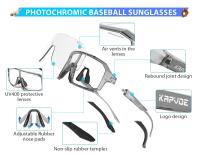 Kapvoe-gafas de sol fotocromáticas para niños y niñas, lentes deportivas para ciclismo, UV400, a la moda, para exteriores - details 1
