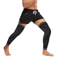 Mangas de compresión para piernas completas, Protector de soporte para levantamiento de pesas, artritis, alivio del dolor articular, desgarro muscular, 1 par - details 6