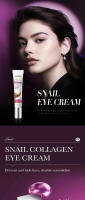 Crema para los Ojos de Caracol Colágeno Reducción de Ojeras, Adelgazamiento Firme, Hidratación Brillante Herramientas de Cuidado de la Piel Facial - details 1