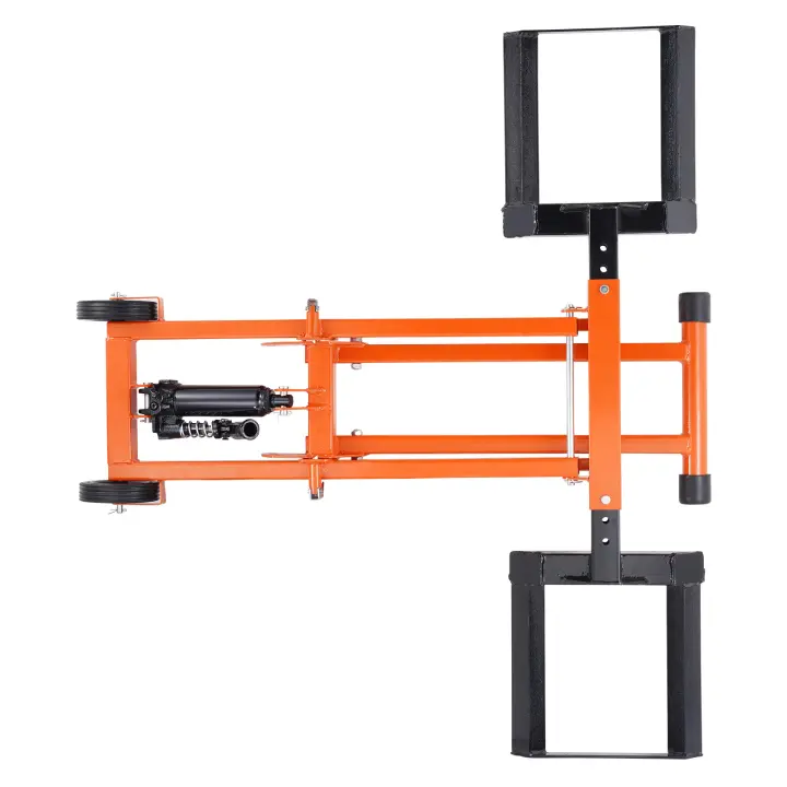 SucceBuy Elevador para cortacésped - Capacidad de 500 libras, gato hidráulico, acero al carbono sólido para tractores y cortacésped de giro cero, naranja - 1