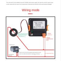Amperímetro de CA, voltímetro con tres pantallas, medidor de frecuencia de voltaje de corriente, AC50-500V, 10-99,9Hz - details 7
