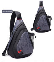 Mochila de Pecho Camuflada Negra para Hombres Bolsa Deportiva Impermeable para Viajes Gran Bolsa Cruzada para Niños y Adultos - details 12