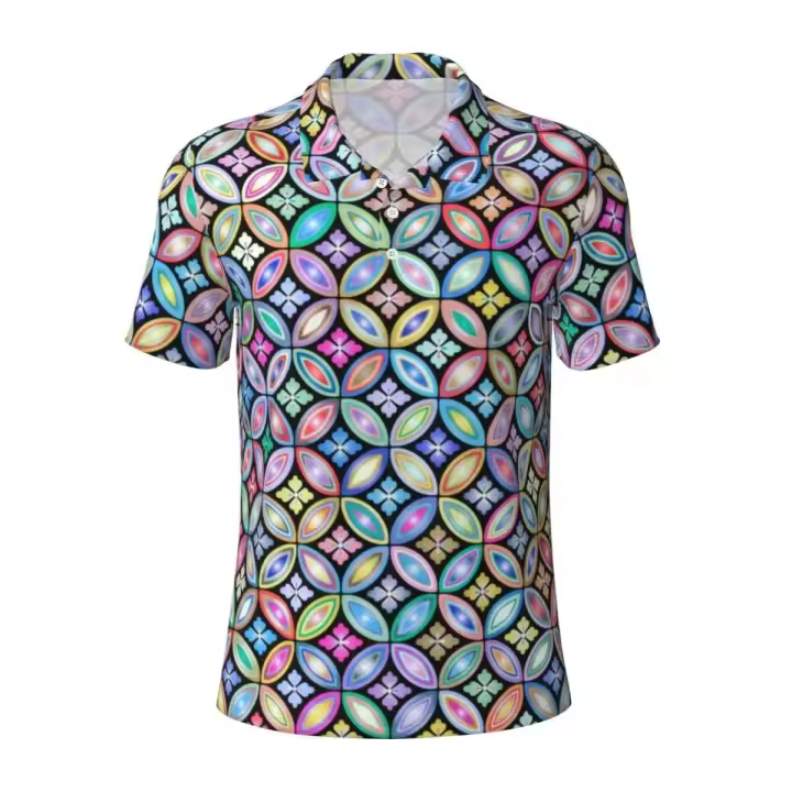 Camiseta bipolar informal vintage de los años 70, camiseta con estampado psicodélico, camisa de manga corta, top de moda diaria, ropa de regalo - 1