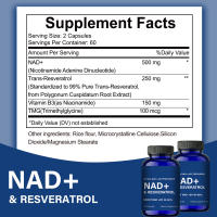 Suplemento NAD+ y resveratrol, apoya la energía celular, defensa contra el envejecimiento - details 3
