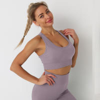 Nessaj-Sujetador deportivo sin costuras para mujer, Top corto de color sólido para yoga, ropa activa para gimnasio, chaleco deportivo - details 14