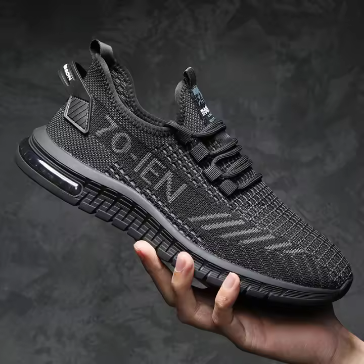 Zapatos Deportivos de Malla para Hombres Transpirables, Talla Extra Grande, Estilo Coreano para Correr - 1