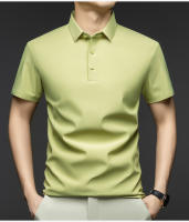 Polo de Cuello Redondo de Alta Calidad Camiseta de Manga Corta para Hombres - details 0