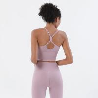 Sujetador deportivo de nailon S-XL para mujer, Bralette, ropa interior transpirable, Leggings deportivos, Top Sexy, 10 colores - details 13